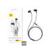Baseus Encok HZ11 3.5mm Jack Wired Earphone, Universal Headset In-Ear Headphone with Mic - Black